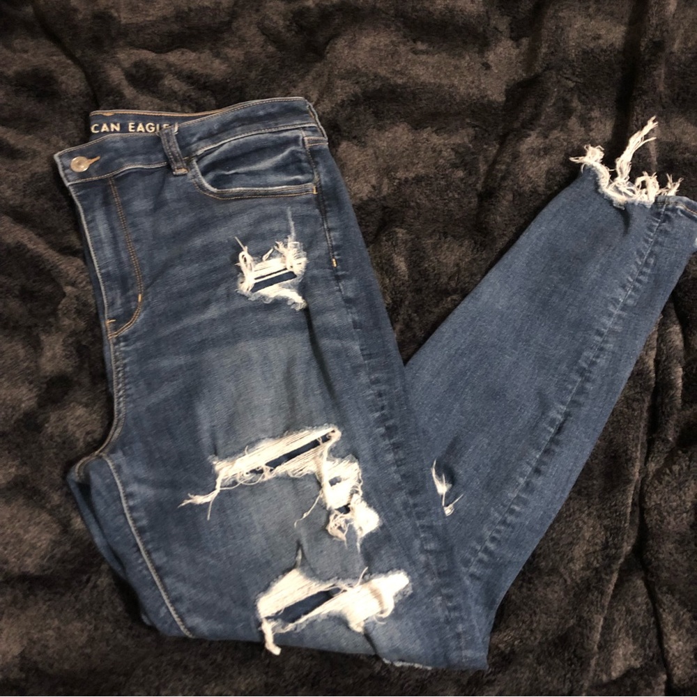 American eagle next level stretch super high rise jegging.